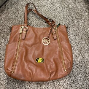 Michael Kors Tan Leather Shoulder Bag